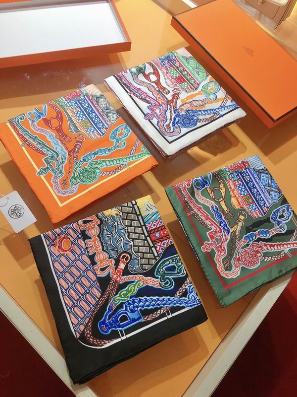 Hermes silk Scarf 90X90cm E03